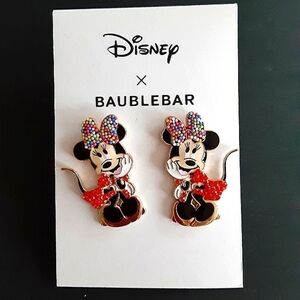BaubleBar Disney Minnie Mouse Earrings New